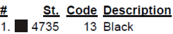 color code color code