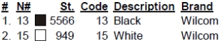 color code color code