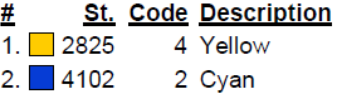 color code color code