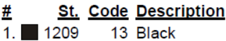 color code color code