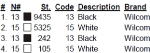 color code color code