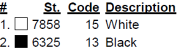 color code color code
