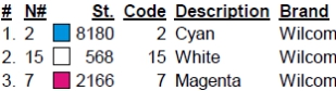 color code color code
