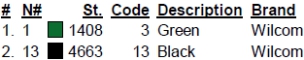color code color code