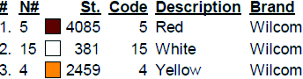 color code 
