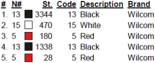 color code color code