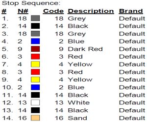 color code color code