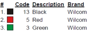 color code color code