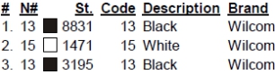color code color code