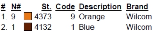 color code color code