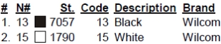 color code color code