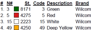 color code color code