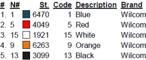 color code color code