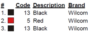 color code color code