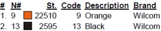color code color code