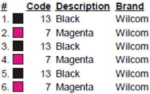 color code color code