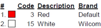 color code color code
