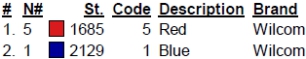 color code color code