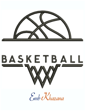 Buy Monogram Basketball Logo Embroidery Dst Pes File online in USA