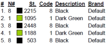 color code color code
