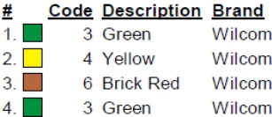 color code color code