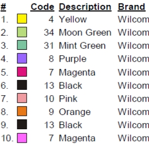 color code color code