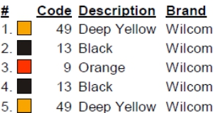 color code color code