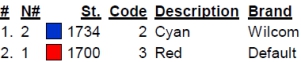 color code 