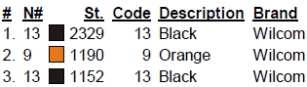 color code color code