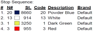 color code color code